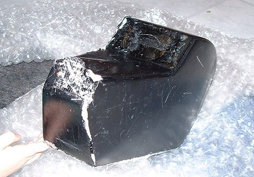 The raw, unfinished head before wok began